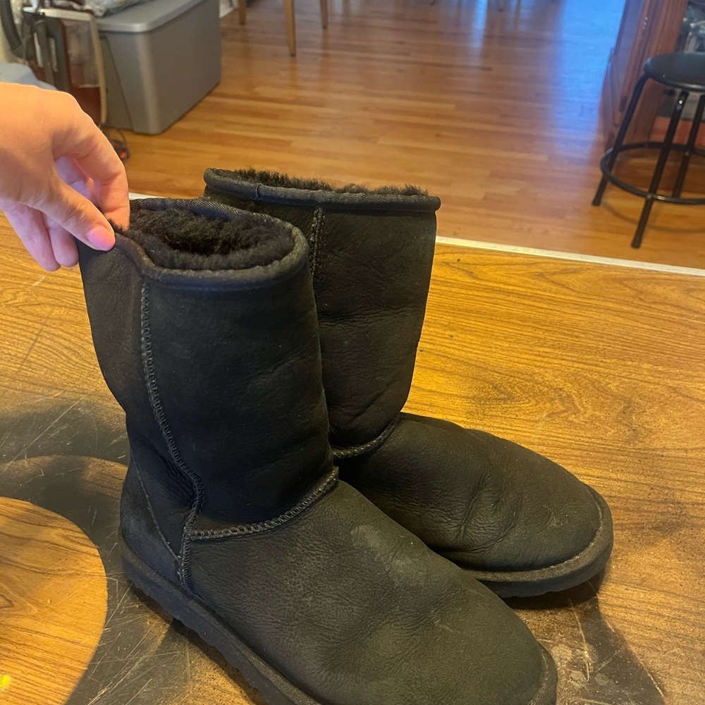 UGG Black Sheepskin Boots